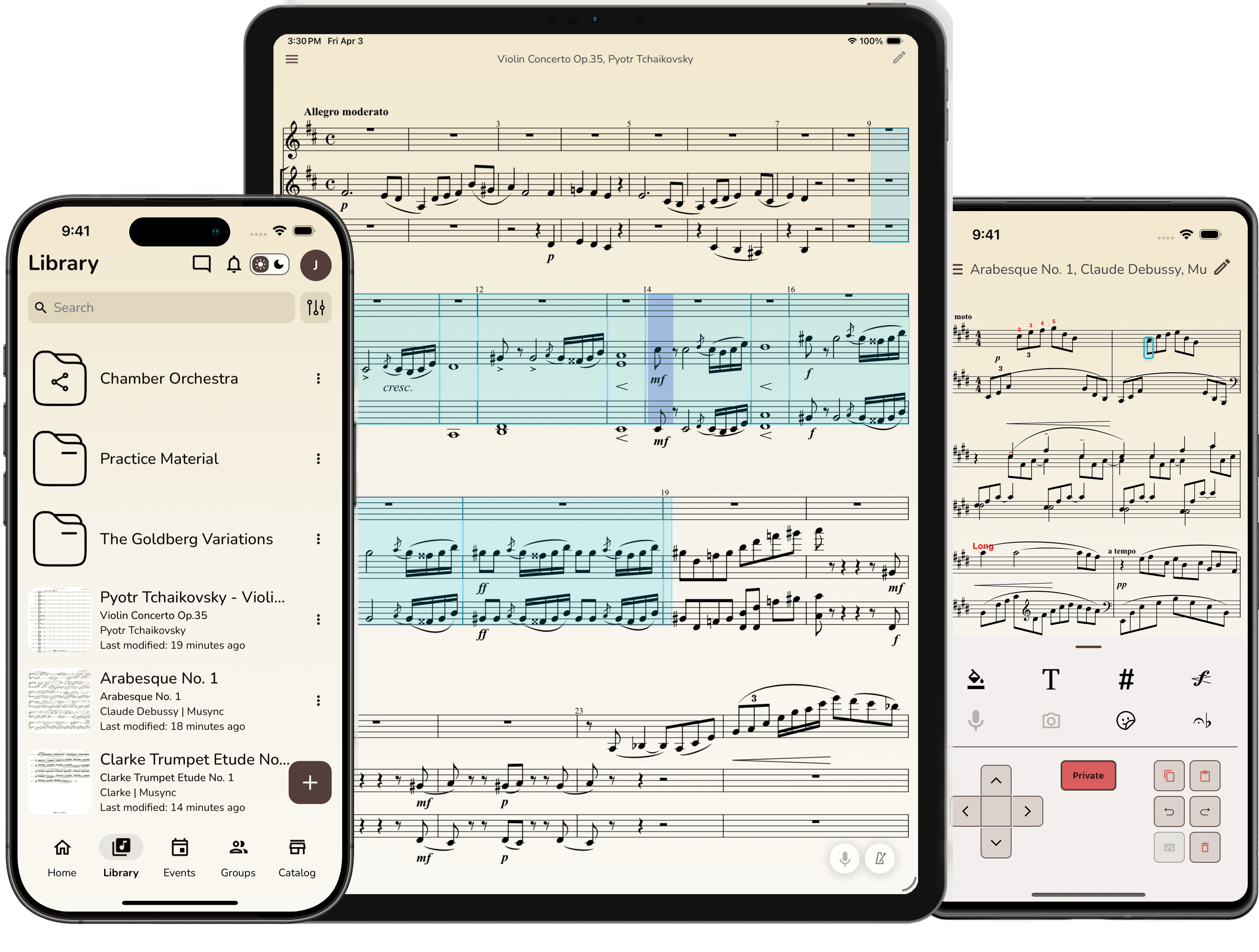 Musync on iPhone, iPad, and Android
