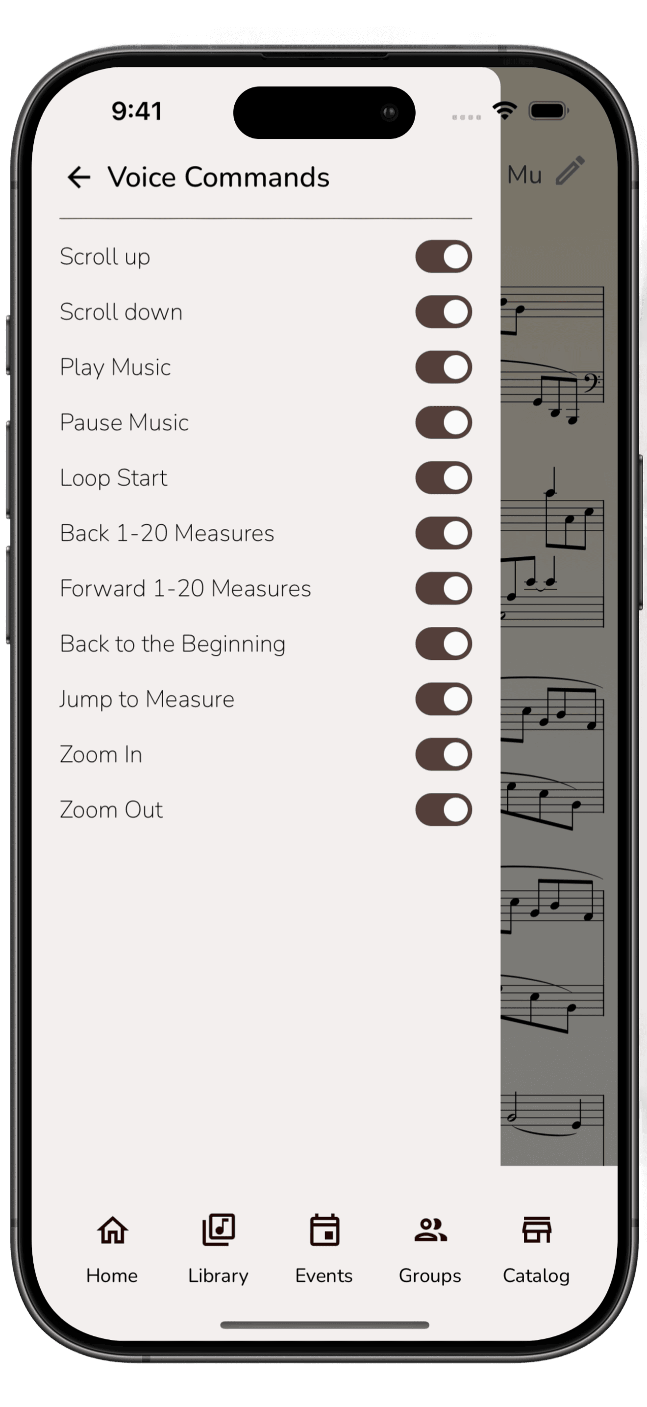 Musync Intelligence in the Musync app