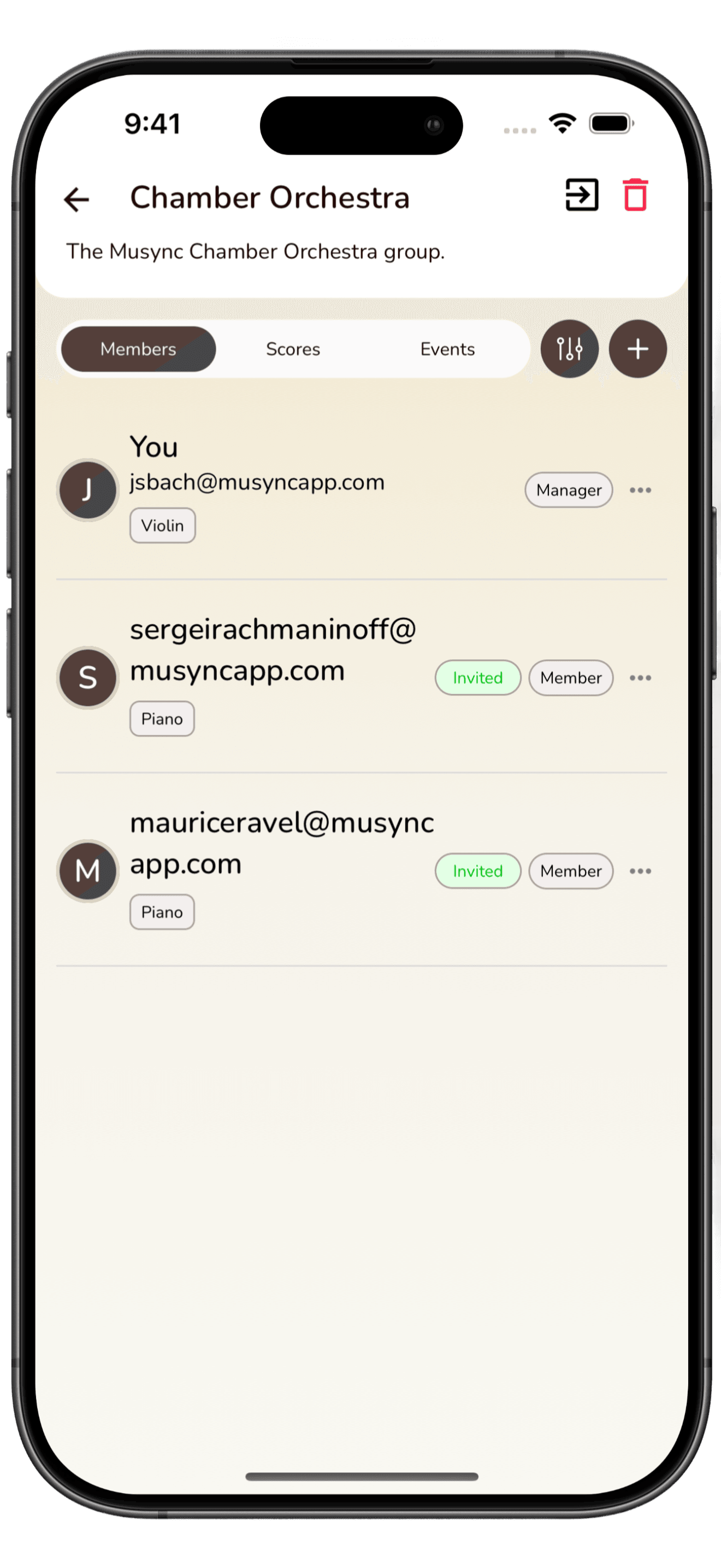 Work Together With Other Musicians in the Musync app